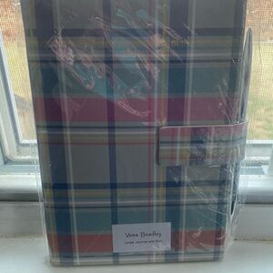 Vera Bradley Colorful Plaid Journal with Pen